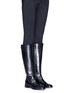 Figure View - Click To Enlarge - STUART WEITZMAN - 'Knee Deep' leather knee high riding boots