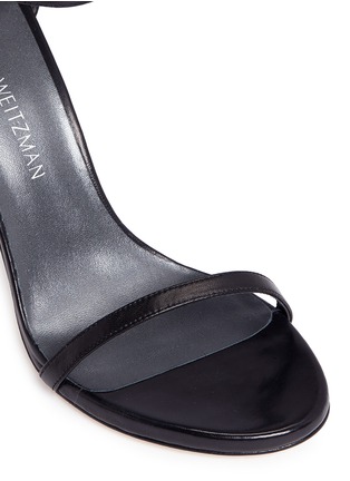 Detail View - Click To Enlarge - STUART WEITZMAN - 'Nudistsong' nappa leather sandals