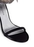 Detail View - Click To Enlarge - STUART WEITZMAN - 'Plumage' velvet sandals