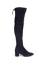 Main View - Click To Enlarge - STUART WEITZMAN - 'Thigh Land' stretch suede thigh high boots
