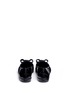 Back View - Click To Enlarge - STUART WEITZMAN - 'Tuxarkana' velvet bow spazzolato leather loafers