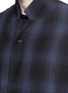 Detail View - Click To Enlarge - ATTACHMENT - Check plaid linen-cotton hopsack coat