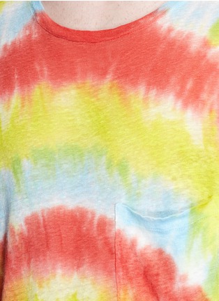 Detail View - Click To Enlarge - FAITH CONNEXION - Tie dye slub linen T-shirt