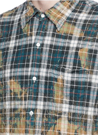 Detail View - Click To Enlarge - FAITH CONNEXION - Check plaid bleached shirt