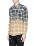 Front View - Click To Enlarge - FAITH CONNEXION - Check plaid bleached shirt
