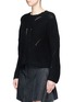 Front View - Click To Enlarge - ISABEL MARANT - 'Grifin' lace-up back sweater