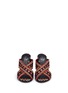 Front View - Click To Enlarge - ASH - 'Adel' ethnic embroidered mule sandals