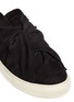 Detail View - Click To Enlarge - PORTS 1961 - Twist bow suede sneaker slides
