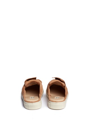 Back View - Click To Enlarge - PORTS 1961 - Twist bow suede sneaker slides