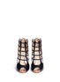 Front View - Click To Enlarge - FRANCESCO RUSSO - 'Nadia' cutout heel leather sandal booties