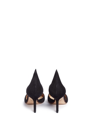 Back View - Click To Enlarge - FRANCESCO RUSSO - Suede d'Orsay pumps