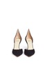 Front View - Click To Enlarge - FRANCESCO RUSSO - Suede d'Orsay pumps