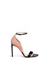 Main View - Click To Enlarge - FRANCESCO RUSSO - Suede panel patent leather sandals