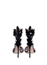 Back View - Click To Enlarge - FRANCESCO RUSSO - Leaf cutout patent leather sandals