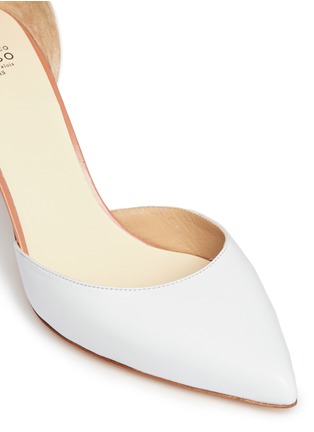 Detail View - Click To Enlarge - FRANCESCO RUSSO - Double ankle strap kid leather pumps