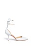 Main View - Click To Enlarge - FRANCESCO RUSSO - Double ankle strap kid leather pumps