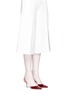 Figure View - Click To Enlarge - FRANCESCO RUSSO - Suede and patent leather d'Orsay pumps