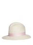 Figure View - Click To Enlarge - GIGI BURRIS MILLINERY - 'Nell' front scar straw fedora hat