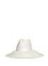 Figure View - Click To Enlarge - GIGI BURRIS MILLINERY - 'Francesca' frayed wide brim straw hat