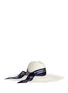Main View - Click To Enlarge - GIGI BURRIS MILLINERY - 'Leila' ribbon band frayed brim straw hat