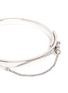 Detail View - Click To Enlarge - EDDIE BORGO - 'Extra Thin Safety Chain' silver plated bracelet