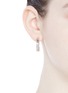 Figure View - Click To Enlarge - EDDIE BORGO - 'Trace' ribbed hoop earrings