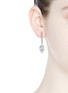 Figure View - Click To Enlarge - EDDIE BORGO - 'Glint' cubic zirconia drop earrings