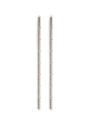 Main View - Click To Enlarge - EDDIE BORGO - 'Peaked Baguette Line' cubic zirconia hinged linear earrings