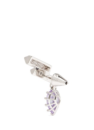 Detail View - Click To Enlarge - EDDIE BORGO - 'Estate Pop Ear Climbers' glass crystal drop earrings