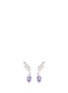 Main View - Click To Enlarge - EDDIE BORGO - 'Estate Pop Ear Climbers' glass crystal drop earrings