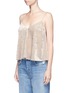 Front View - Click To Enlarge - TOPSHOP - Velvet swing camisole top