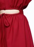 Detail View - Click To Enlarge - 72722 - Cutout drawstring waist dress