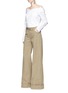 Figure View - Click To Enlarge - 72722 - 'B-Boy' cotton twill flared pants