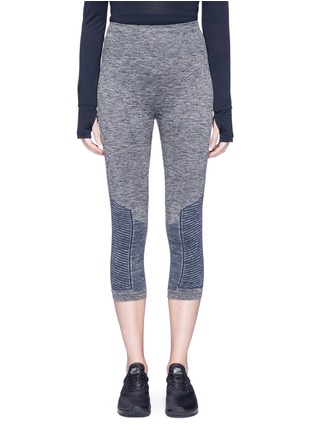 Main View - Click To Enlarge - 72883 - 'Stride' circular knit cropped performance leggings