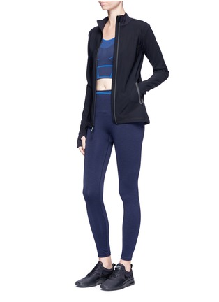 Figure View - Click To Enlarge - 72883 - 'Seven Eight' circular knit performance leggings