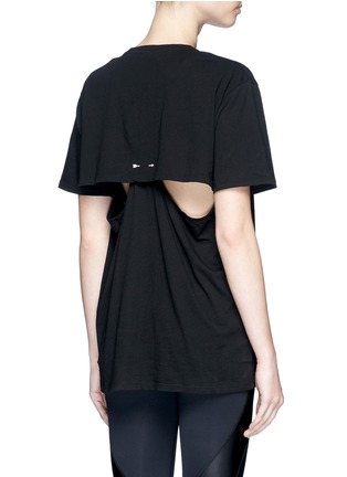 Back View - Click To Enlarge - THE UPSIDE - 'Sensei' cutout back cotton T-shirt
