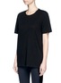 Front View - Click To Enlarge - THE UPSIDE - 'Sensei' cutout back cotton T-shirt