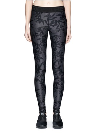 Main View - Click To Enlarge - THE UPSIDE - 'Bamboo Speechless' print performance leggings