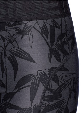 Detail View - Click To Enlarge - THE UPSIDE - 'Bamboo Speechless' print performance shorts