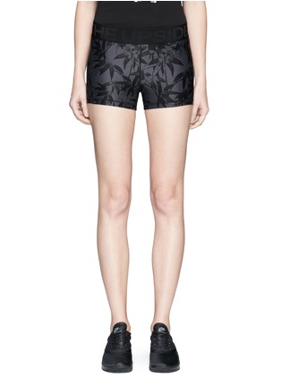 Main View - Click To Enlarge - THE UPSIDE - 'Bamboo Speechless' print performance shorts
