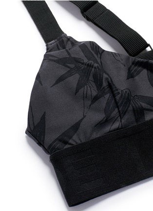 Detail View - Click To Enlarge - THE UPSIDE - 'Bamboo Dance' print sports bra top