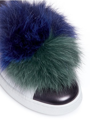 Detail View - Click To Enlarge - JOSHUA SANDERS - 'Pon Pon' leather slip-on sneakers