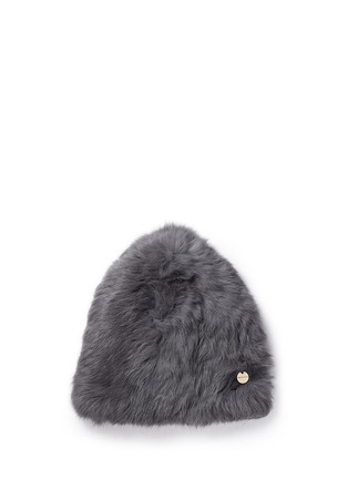 Main View - Click To Enlarge - YVES SALOMON - Rabbit fur knit beanie