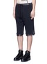 Front View - Click To Enlarge - 3.1 PHILLIP LIM - Windbreaker trim terry leisure shorts