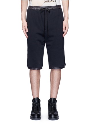 Main View - Click To Enlarge - 3.1 PHILLIP LIM - Windbreaker trim terry leisure shorts