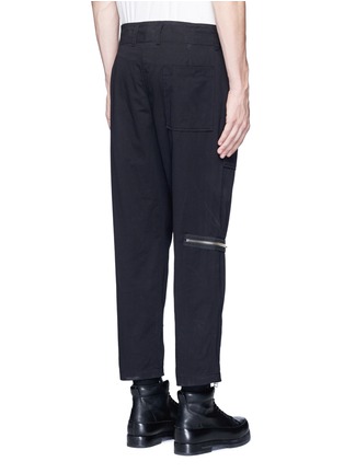 Back View - Click To Enlarge - 3.1 PHILLIP LIM - Zip D-ring belt twill pants
