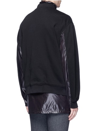 Back View - Click To Enlarge - 3.1 PHILLIP LIM - Nylon shell French terry bomber jacket