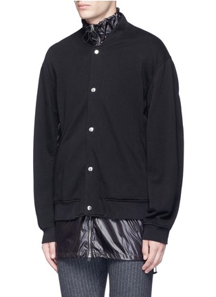 Front View - Click To Enlarge - 3.1 PHILLIP LIM - Nylon shell French terry bomber jacket