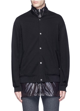 Main View - Click To Enlarge - 3.1 PHILLIP LIM - Nylon shell French terry bomber jacket