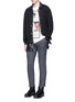 Figure View - Click To Enlarge - 3.1 PHILLIP LIM - Nylon shell French terry bomber jacket